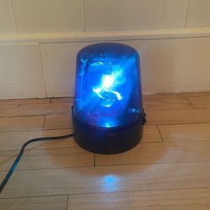 Blue Police-Like Flashing Light